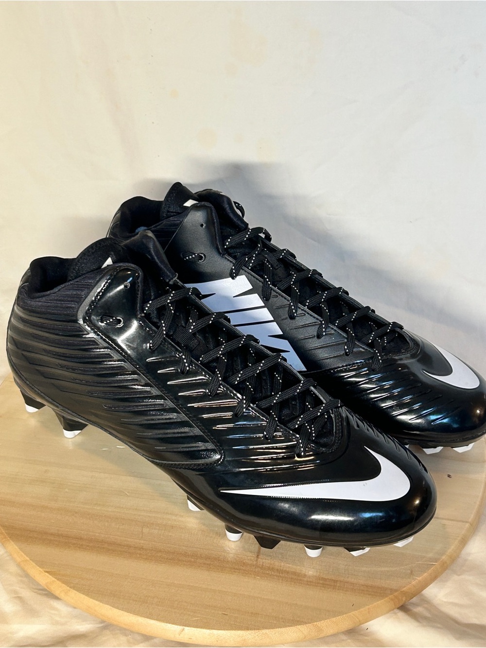 Nike Vapor Speed Men's Vapor Football Cleats Black/White US 16 Medium D